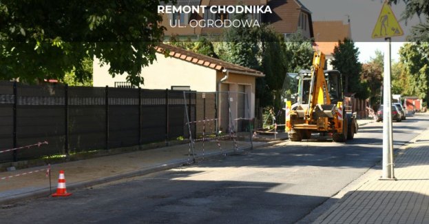 W Legnicy trwa remont chodnika przy ul. Ogrodowej. Prace prowadzone są między Wałami Bielańskimi a ul. Kasprowicza oraz na odcinku od ul. Kasprowicza do al. Rzeczypospolitej.
