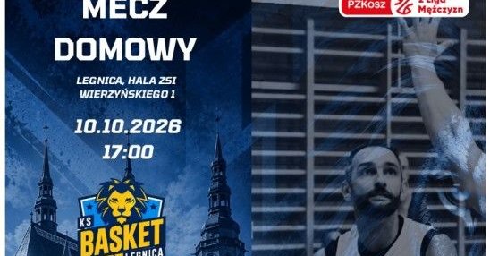 10 października o godz. 17 w hali sportowej ZSI przy ul. Wierzyńskiego 1 w Legnicy KS Basket Legnica zmierzy się z AK Orły Wrocław w meczu 2 Ligi Mężczyzn PZKosz.